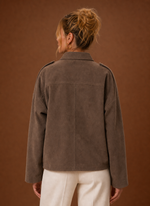Women's Suede Oversized Jacket | Areleon