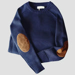 Fabian Classic Knit Sweater with Elbow Patches