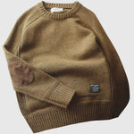 Fabian Classic Knit Sweater with Elbow Patches