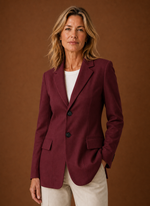 Women's Blazer - Tailored Longline Office Jacket | Areleon