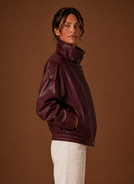 Women's Casual Jacket - Funnel Neck Collar Jacket | Areleon