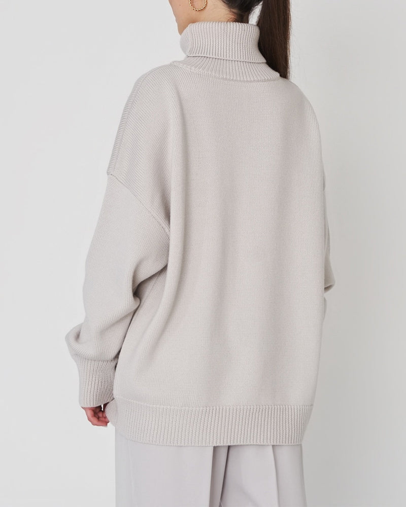 Claudia Oversize High-Neck Casual Sweater