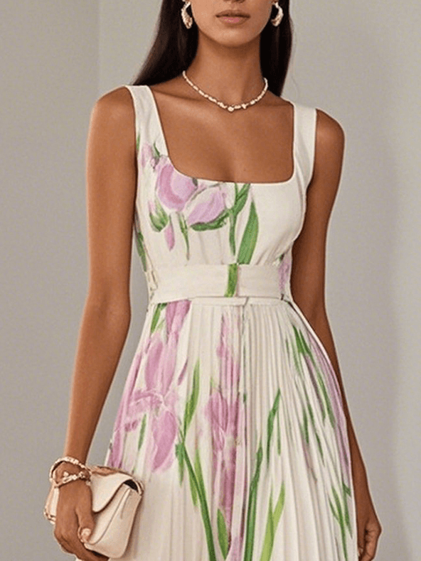 Brooklyn | Women’s Boho Floral Flowing A Line Dress