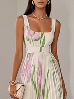 Brooklyn | Women’s Boho Floral Flowing A Line Dress
