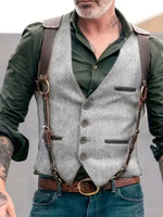 Patrick Vintage Buckle-Strap Vest
