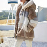 Franziska Colorblock Hooded Winter Jacket