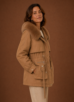 Women's Parka Jacket - Faux Fur Hooded Winter Coat | Areleon