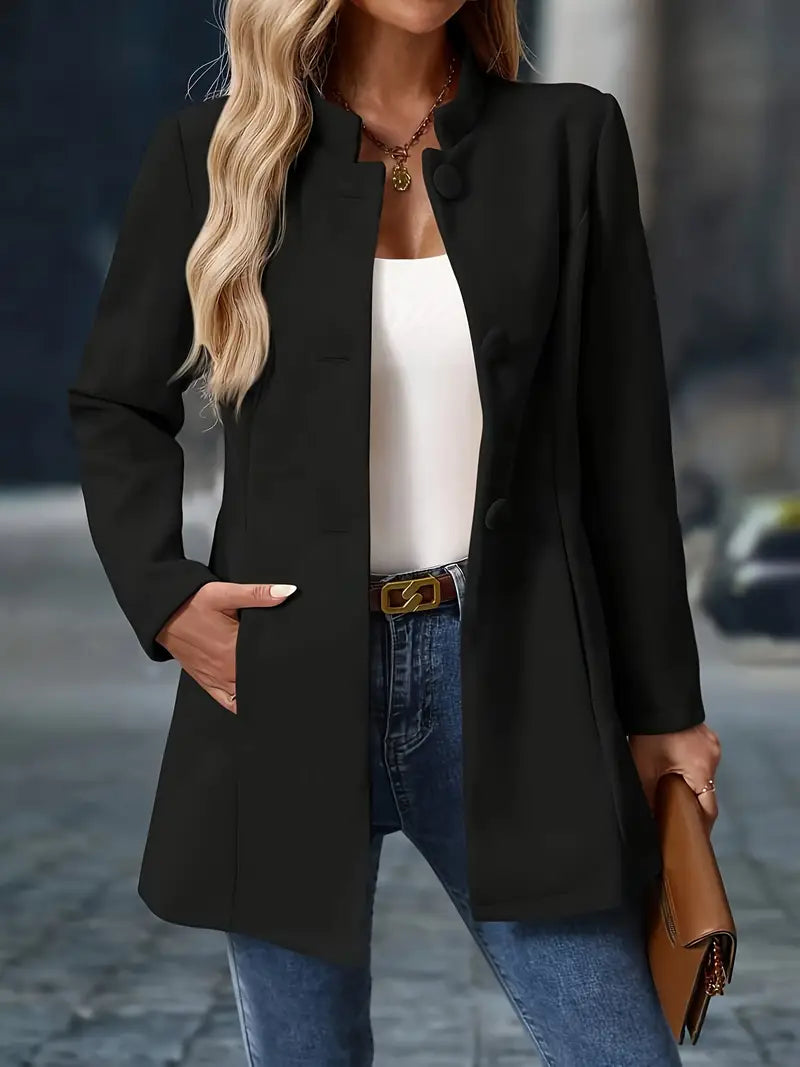 Sofia Button-Front Winter Coat