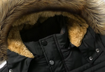 Karl Rugged Hooded Winter Jacket with Faux Fur Lining