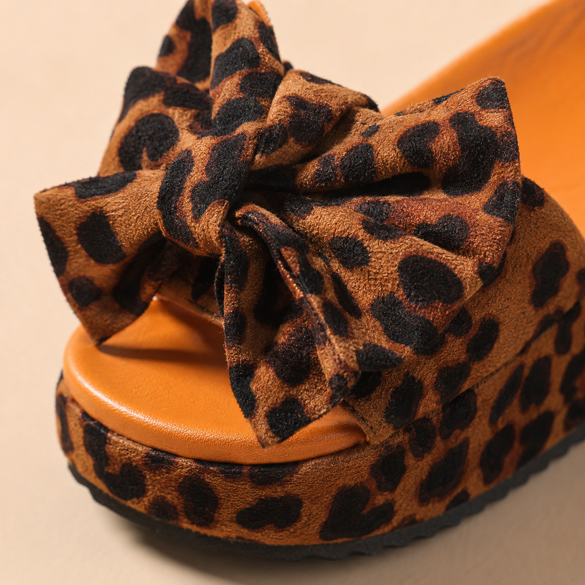 Rosali Platform Bow Slide Sandals - Stylish Bow-Detail Platform Footwear