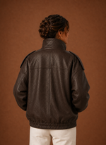 Women's Casual Jacket - Funnel Neck Collar Jacket | Areleon