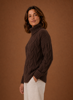 Women's Cable Knit Sweater - Pullover Knitwear | Areleon