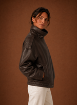 Women's Casual Jacket - Funnel Neck Collar Jacket | Areleon