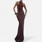 Kerstin Cut-Out Halter Maxi Dress