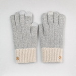 Colby Knit Touchscreen Gloves in grey, product shot
