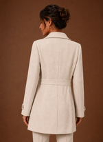 Women's Trench Coat - Mid-Length Button Front Jacket | Areleon