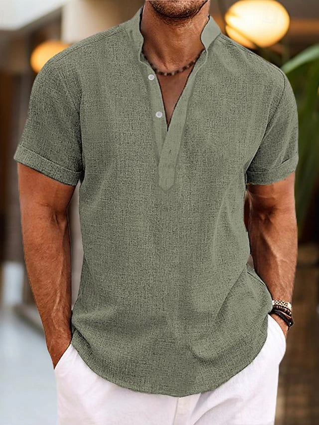 Daniel Short Sleeve Henley Shirt