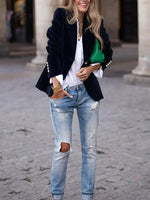 Sabina Classic One-Button Blazer
