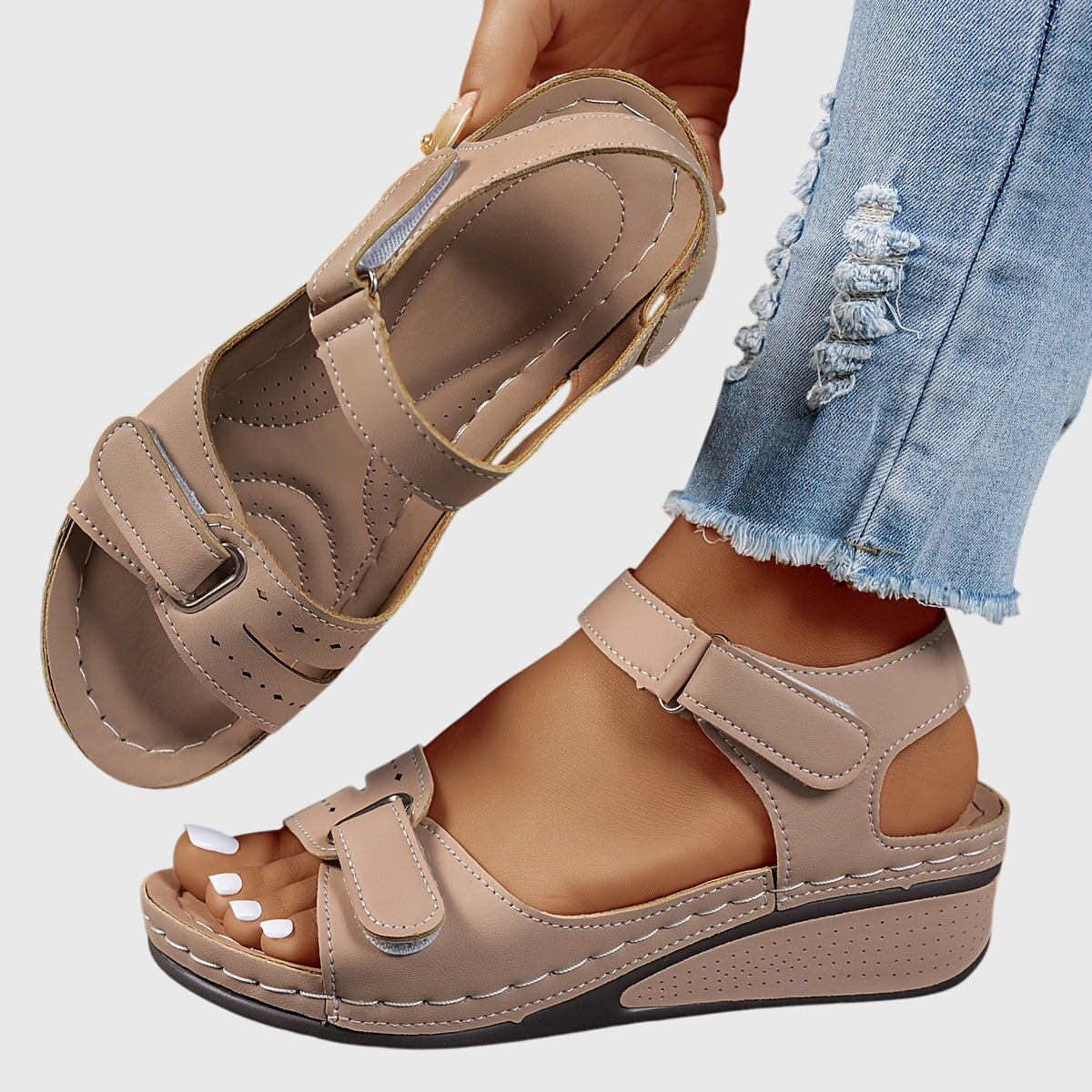 Crystal | Comfortable Flat Sandals