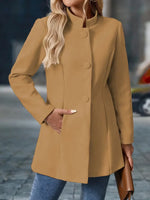 Sofia Button-Front Winter Coat