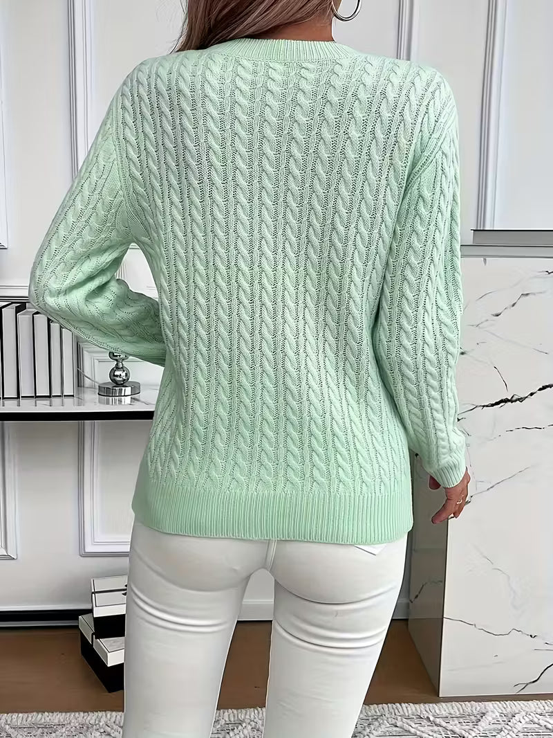 Doris Cozy Cable Knit Winter Sweater