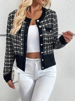 Elisa Fashionable Short Tweed Cardigan
