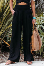 Johanna High-Waist Wide-Leg Pants