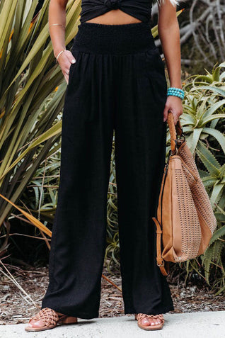 Johanna High-Waist Wide-Leg Pants