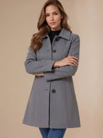 Marie A-Line Button Winter Coat