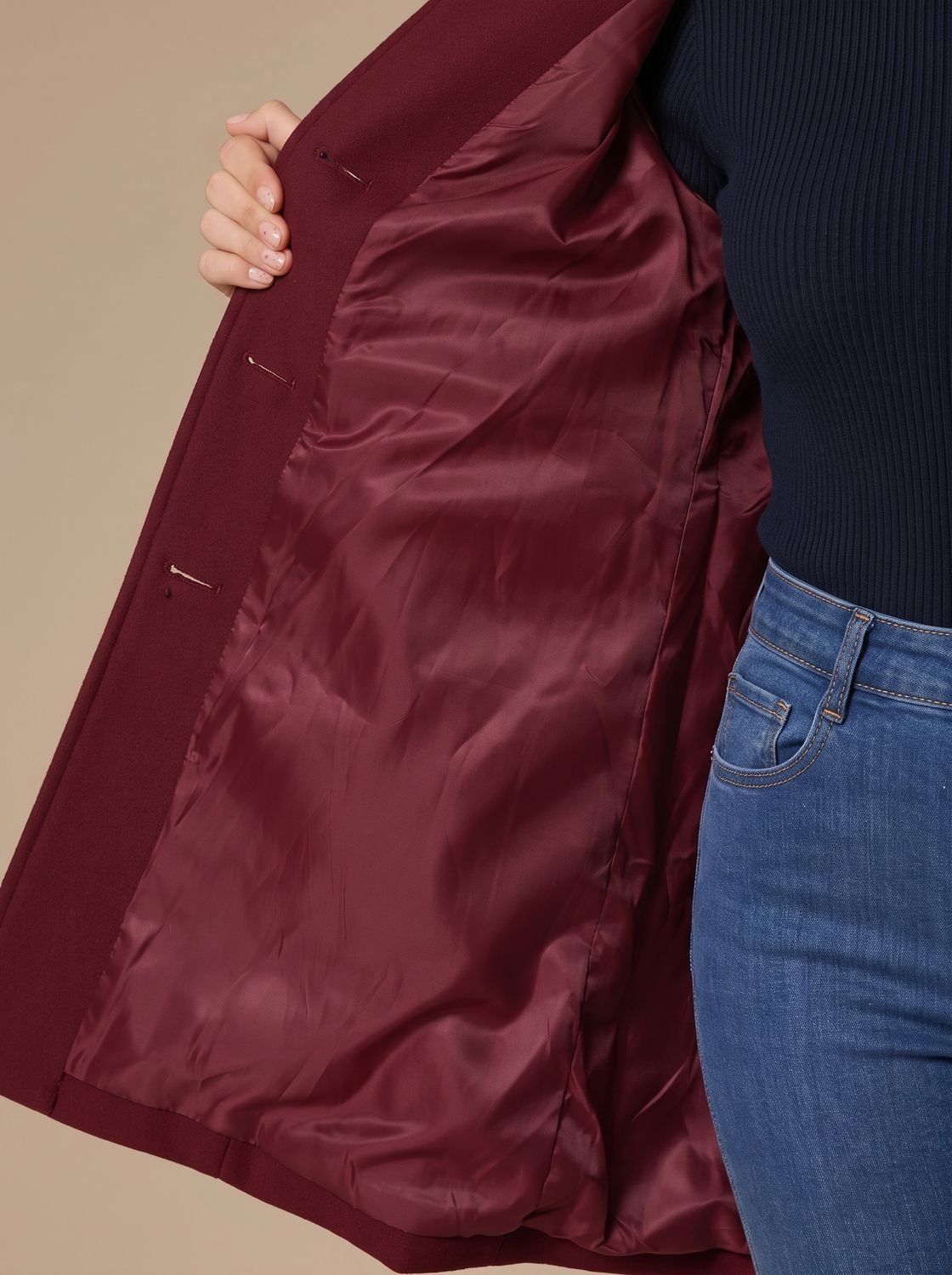 Marie A-Line Button Winter Coat