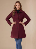 Marie A-Line Button Winter Coat
