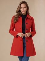 Marie A-Line Button Winter Coat
