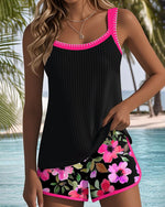 Amelie Tummy Control Floral Tankini Set
