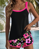 Amelie Tummy Control Floral Tankini Set