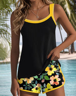 Amelie Tummy Control Floral Tankini Set