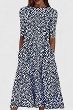 Amelie Floral Cotton A-Line Midi Dress