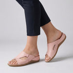 Elisabeth Cut-Out Flat Mule Sandals