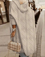 Clara Long Hooded Cable-Knit Cardigan