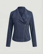 Nora Faux Suede Biker Jacket