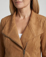 Nora Faux Suede Biker Jacket