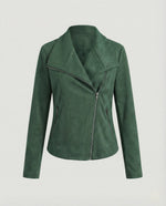 Nora Faux Suede Biker Jacket