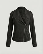 Nora Faux Suede Biker Jacket