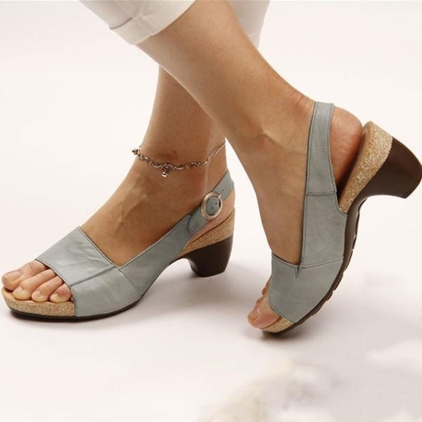 Katharina Block Heel Slingback Sandals