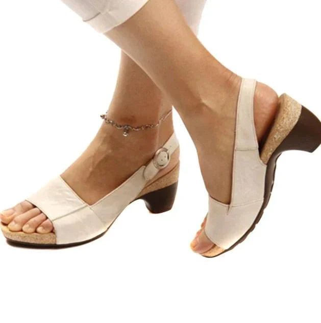 Katharina Block Heel Slingback Sandals