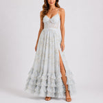 Luisa Floral Corset Maxi Evening Dress