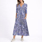Clara Floral Midi Wedding Guest Dress