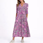 Clara Floral Midi Wedding Guest Dress