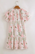 Hannah Floral Puff Sleeve Mini Summer Dress