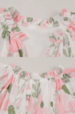 Hannah Floral Puff Sleeve Mini Summer Dress