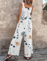 Nora Floral Print Wide-Leg Overalls